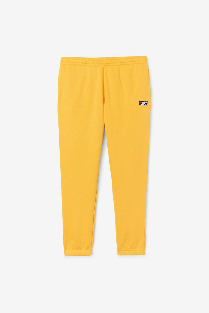 Fila Pants Garin Jogger Mens Yellow - India GPA-619237